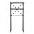 Raft baie de sine statator 160x66x34cm metal pal negru/negru marmorat [en.casa] HausGarden Leisure