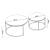 Set 2 bucati masute cafea masuri diferite Kokkola blat masa sticla securizata transparenta [en.casa] HausGarden Leisure