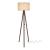 Lampa de podea Guildford 1 x E27 136 cm cu 3 picioare efect nuc crem [lux.pro] HausGarden Leisure