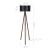 Lampa de podea Rochester 136 cm 1 x E27 efect nuc negru [lux.pro] HausGarden Leisure