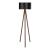 Lampa de podea Rochester 136 cm 1 x E27 efect nuc negru [lux.pro] HausGarden Leisure