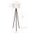 Lampa de podea Rochester 136 cm 1 x E27 efect nuc crem [lux.pro] HausGarden Leisure
