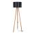 Lampa de podea Keynes 1 x E27 136 cm tripod bambus negru [lux.pro] HausGarden Leisure