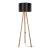 Lampa de podea Keynes 1 x E27 136 cm tripod bambus negru [lux.pro] HausGarden Leisure