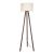 Lampa de podea Keynes 1 x E27 136 cm tripod efect nuc crem [lux.pro] HausGarden Leisure