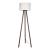 Lampa de podea Keynes 1 x E27 136 cm tripod efect nuc crem [lux.pro] HausGarden Leisure