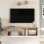 Comoda TV Lapinlahti 29,5x100x31,5cm stejar rustic alb  [en.casa] HausGarden Leisure