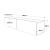 Comoda TV Lapinlahti 29,5x140x31,5cm stejar rustic alb cu 2 usi [en.casa] HausGarden Leisure