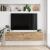 Comoda TV Lapinlahti 29,5x140x31,5cm pal stejar rustic [en.casa] HausGarden Leisure