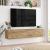 Comoda TV Lapinlahti 29,5x140x31,5cm pal stejar rustic [en.casa] HausGarden Leisure