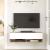 Comoda TV cu 2 usi  Laitila 29,5x100x31,5cm stejar rustic/alb [en.casa] HausGarden Leisure