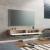 Comoda TV cu 2 usi  Laitila 29,5x140x31,5cm stejar rustic/alb [en.casa] HausGarden Leisure
