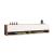 Comoda TV cu 2 usi  Laitila 29,5x140x31,5cm stejar rustic/alb [en.casa] HausGarden Leisure