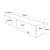 Comoda TV cu 2 usi  Laitila 29,5x140x31,5cm stejar rustic/alb [en.casa] HausGarden Leisure
