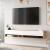 Comoda TV cu 2 usi  Laitila 29,5x180x31,5cm stejar rustic/alb [en.casa] HausGarden Leisure
