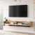 Comoda TV cu 2 usi  Laitila 29,5x180x31,5cm stejar rustic/alb [en.casa] HausGarden Leisure