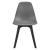 [en.casa] Set Viki masa bucatarie cu 4 scaune, masa 120 x 60 x 75 cm, scaun 83 x 54 x 48 cm, MDF/plastic, negru/gri HausGarden Leisure