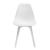 [en.casa] Set Viki masa bucatarie cu 4 scaune, masa 120 x 60 x 75 cm, scaun 83 x 54 x 48 cm, MDF/plastic, alb HausGarden Leisure