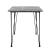 [en.casa]®  Masa Somalia design elegant efect lemn cu picioare hairpin ,120 x 70 x 75 cm, metal/MDF, negru/efect beton pentru 4 persoane HausGarden Leisure