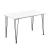 [en.casa]®  Masa Somalia design elegant efect lemn cu picioare hairpin ,120 x 70 x 75 cm, metal/MDF, negru/alb pentru 4 persoane HausGarden Leisure