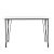 [en.casa]®  Masa Somalia design elegant efect lemn cu picioare hairpin ,120 x 70 x 75 cm, metal/MDF, negru/alb pentru 4 persoane HausGarden Leisure
