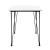 [en.casa]®  Masa Somalia design elegant efect lemn cu picioare hairpin ,120 x 70 x 75 cm, metal/MDF, negru/alb pentru 4 persoane HausGarden Leisure