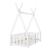 Pat copii Eva cu saltea 70 x 140 cm alb [en.casa] HausGarden Leisure