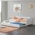 Canapea Sofia cu pat suplimentar extensibil 200 Kg alb [en.casa] HausGarden Leisure