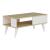 Masa de cafea Ludvika 90x45x40cm efect stejar / alb [en.casa] HausGarden Leisure