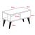 Masa de cafea Ludvika 90x45x40cm efect stejar / alb [en.casa] HausGarden Leisure