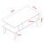 Couchtisch Lycksele 40x90x45 cm Marmoroptik, schwarz / Weiß [en.casa] HausGarden Leisure