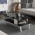 Couchtisch Lycksele 40x90x45 cm Marmoroptik, schwarz / Weiß [en.casa] HausGarden Leisure