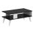Couchtisch Lycksele 40x90x45 cm Marmoroptik, schwarz / Weiß [en.casa] HausGarden Leisure