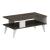 Couchtisch Lycksele 40x90x45 cm Walnussoptik / Weiß [en.casa] HausGarden Leisure