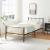 Rama metalica pat Duna 200 x 90 cm negru [en.casa] HausGarden Leisure