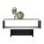 Couchtisch Mjölby 36.4x80x45 cm Weiß / Marmor schwarz [en.casa] HausGarden Leisure