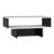 Couchtisch Mjölby 36.4x80x45 cm Weiß / Marmor schwarz [en.casa] HausGarden Leisure