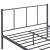 [en.casa]® Pat rama metalica Laos W120, 209,5 x 121,5 x 81,5 cm, otel, gri mat, single HausGarden Leisure
