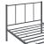 [en.casa]® Pat rama metalica Laos W90, 209,5 x 91,5 x 81,5 cm, otel, gri mat, single HausGarden Leisure