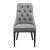 [en.casa]® Scaun bucatarie Chester HG, 100 x 53 x 60 cm, poliestre/metal, gri deschis/negru HausGarden Leisure