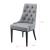 [en.casa]® Scaun bucatarie Chester HG, 100 x 53 x 60 cm, poliestre/metal, gri deschis/negru HausGarden Leisure