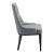 [en.casa]® Scaun bucatarie Chester HG, 100 x 53 x 60 cm, poliestre/metal, gri deschis/negru HausGarden Leisure