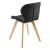 Set 6 scaune de bucatarie Almhult 81 x 57 x 49 cm imitatie piele lemn de fag negru [en.casa] HausGarden Leisure