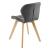 Set 6 scaune de bucatarie Almhult 81 x 57 x 49 cm imitatie piele lemn de fag gri [en.casa] HausGarden Leisure