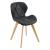 Scaune bucatarie Almhult set 4 buc imitatie piele negru [en.casa] HausGarden Leisure