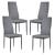 Set bucatarie Diana masa cu 4 scaune negru/gri [en.casa] HausGarden Leisure