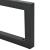 [en.casa]® Set 2 bucati picioare mobilier ACTL-3803, 50 x 20 cm, otel sinterizat, negru mat, 50 Kg, montabile pe perete, cu accesorii montare HausGarden Leisure