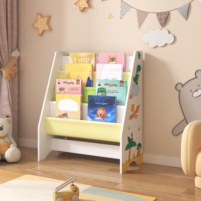Raft copii Fisterra 74x62x29cm motiv dinosaur verde/galben [en.casa] HausGarden Leisure
