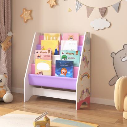 Raft copii Fisterra 74x62x29cm motiv unicorn roz/lila [en.casa] HausGarden Leisure