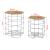 Set 2 cosuri metalice masuri diferite Horsholm [en.casa] HausGarden Leisure
